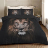 Lion Head Black Duvet Cover