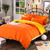 Orange Polyester Duvet Cover