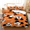 Orange Mickey Head Duvet Cover