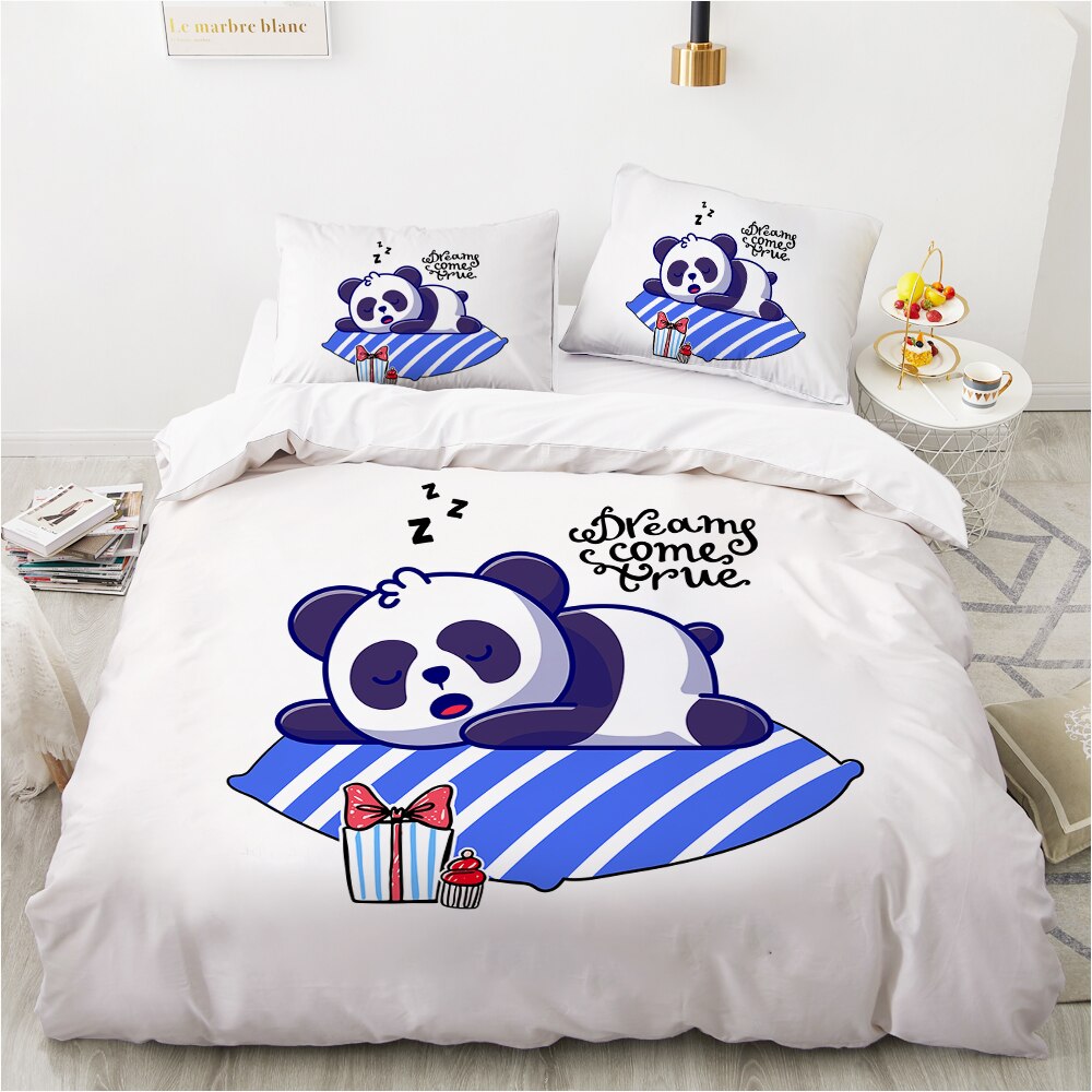 Cute Sleeping Panda Duvet Cover