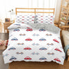 Duvet Cover Little Red Blue And Gray Cars