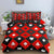 Poker Red And Black Duvet Cover