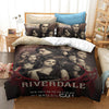 Riverdale Red And Gray Duvet Cover