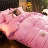 Candy Pink Velvet Duvet Cover