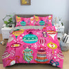 Christmas Pink Duvet Cover