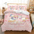 Pink Donald And Daisy Duvet Cover