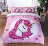 Beautiful Unicorn Pink Duvet Cover