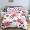 Red And White Rose Duvet Cover