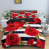 Red Rose Duvet Cover