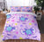 Unicorn Head Pink Duvet Cover