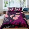 Paris Eiffel Tower Pink Duvet Cover