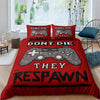 Gaming Controller Red Duvet Cover