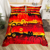 Halloween Party Red Duvet Cover