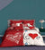 Red And White Valentine Duvet Cover