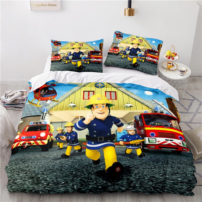 Fireman Sam Running Duvet Cover