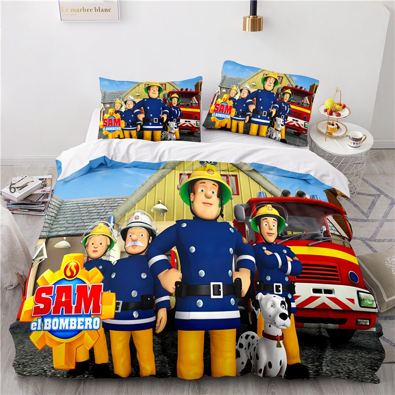 Duvet Cover Fireman Sam And His Crew