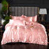 Light Pink Satin Duvet Cover