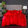 Cheap Red Satin Duvet Cover