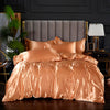 Satin Salmon Duvet Cover