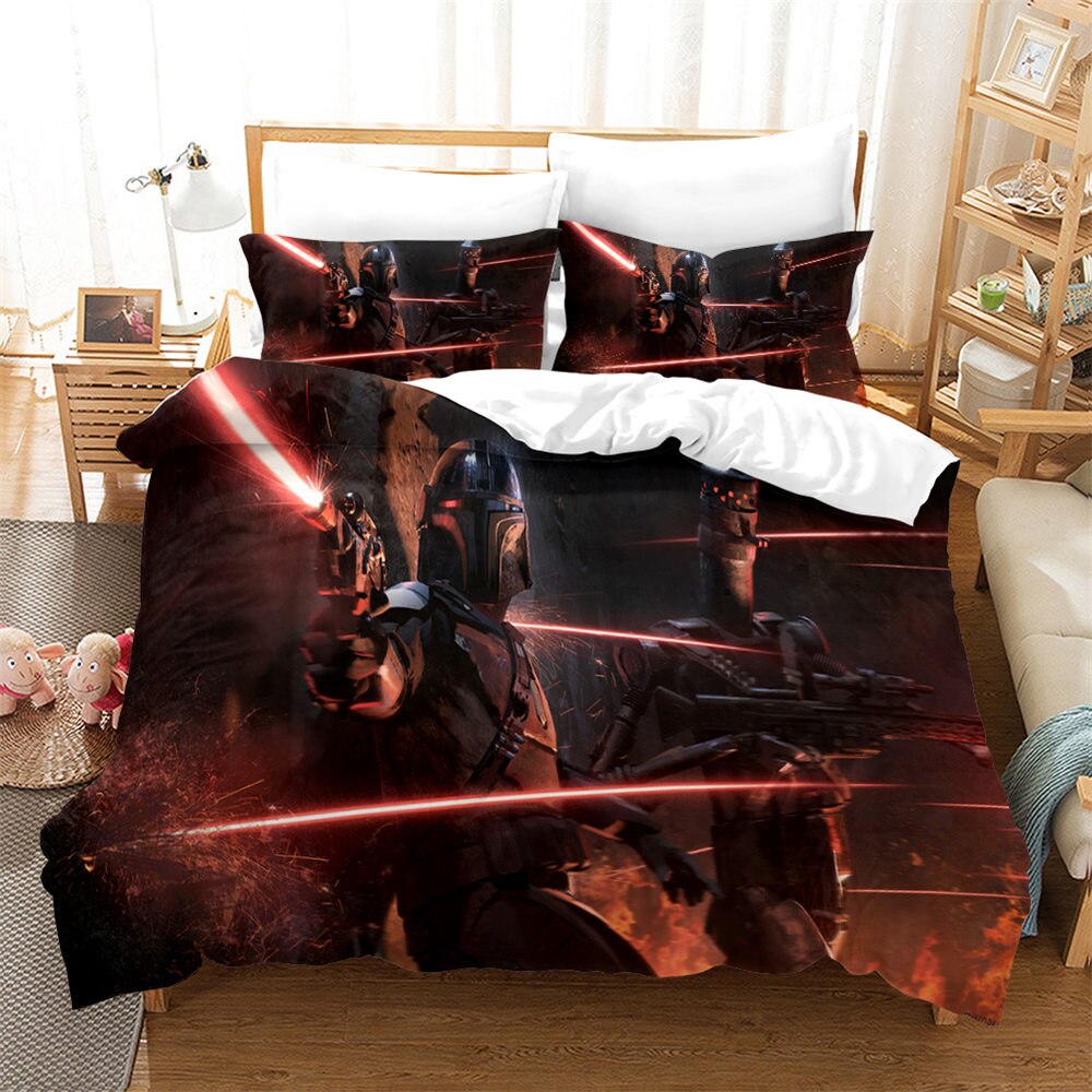 Star Wars Din Djaring Duvet Cover