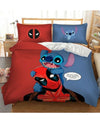 Stitch And Deadpool Duvet Cover