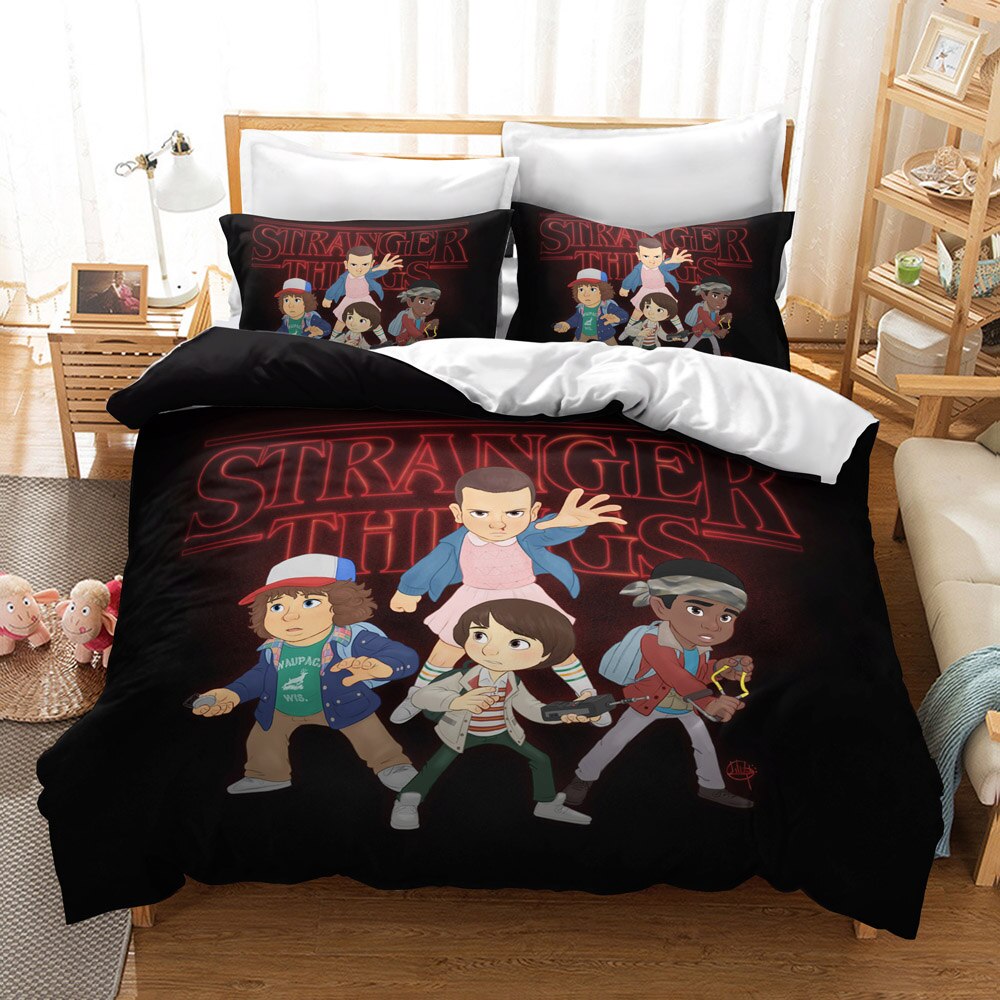 Duvet Cover Stranger Things Cartoon