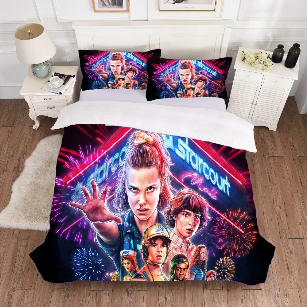Duvet Cover Stranger Things Multicolored