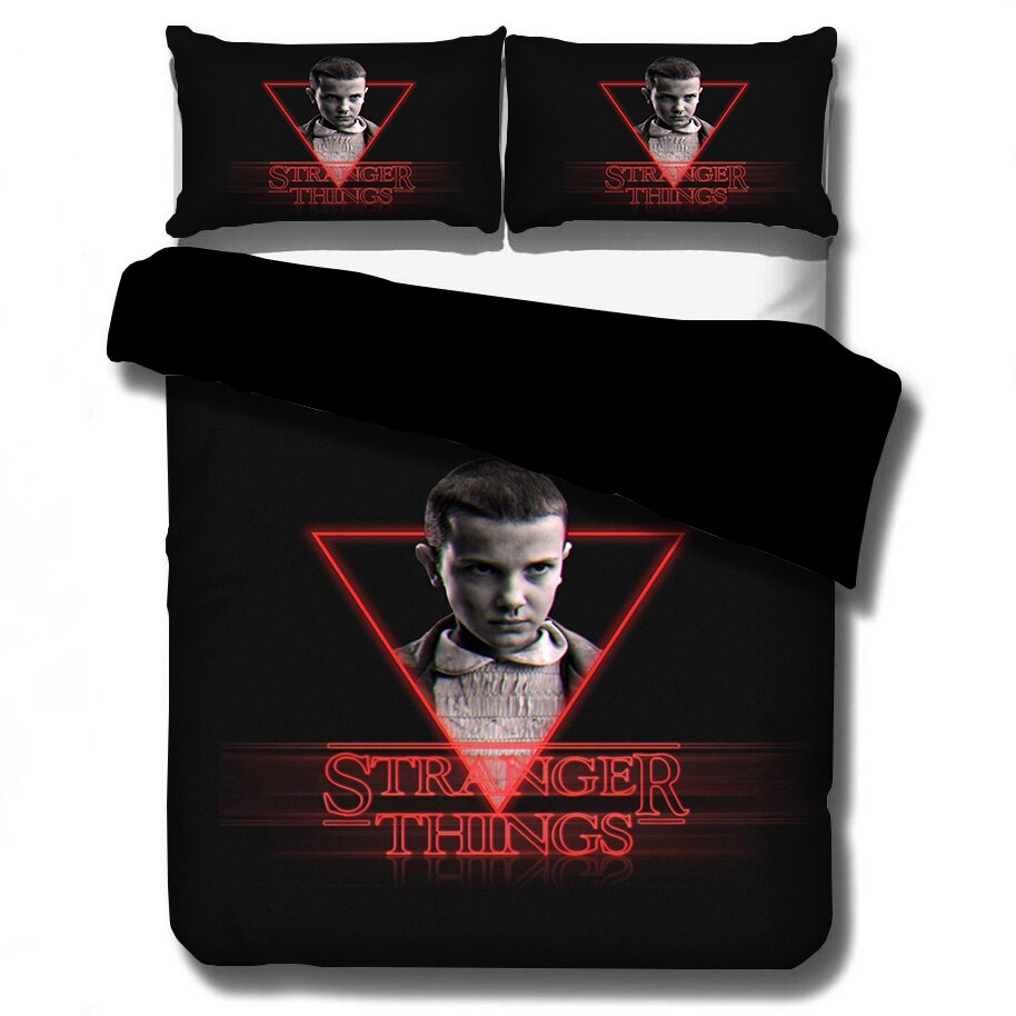 Stranger Things Black And Red Duvet Cover