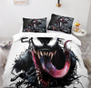 Black Venom Head Duvet Cover