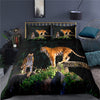 Tiger In The Jungle Duvet Cover