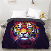 Multicolored Tiger Duvet Cover