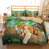 Tiger On A Branch Duvet Cover