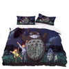 Totoro Mei And Satsuki Duvet Cover