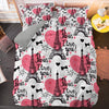 Duvet Cover Eiffel Tower And Pink Heart