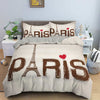 Paris Eiffel Tower Duvet Cover