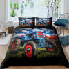 Old Blue Tractor Duvet Cover