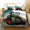 Green Tractor Duvet Cover