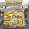 Construction Vehicles Duvet Cover