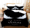 Black And White Face Venom Duvet Cover