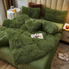 Plush Green Duvet Cover