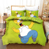 Green Duvet Cover The Simpsons Homer Screams