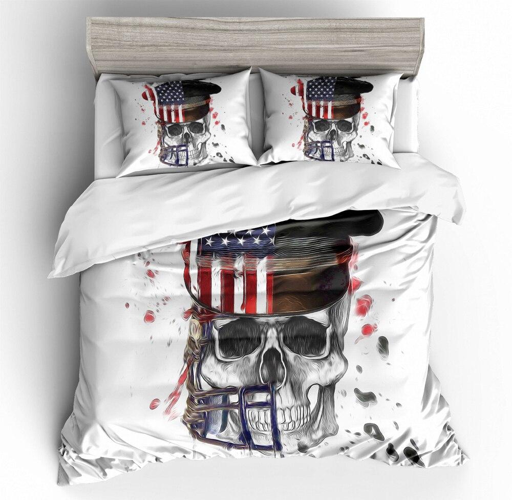 Vintage American Skull Duvet Cover
