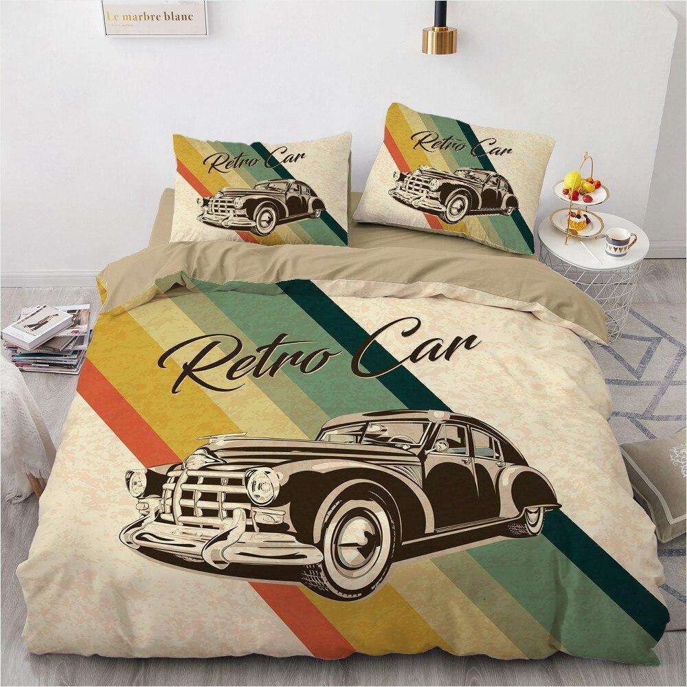 Vintage Retro Car Duvet Cover