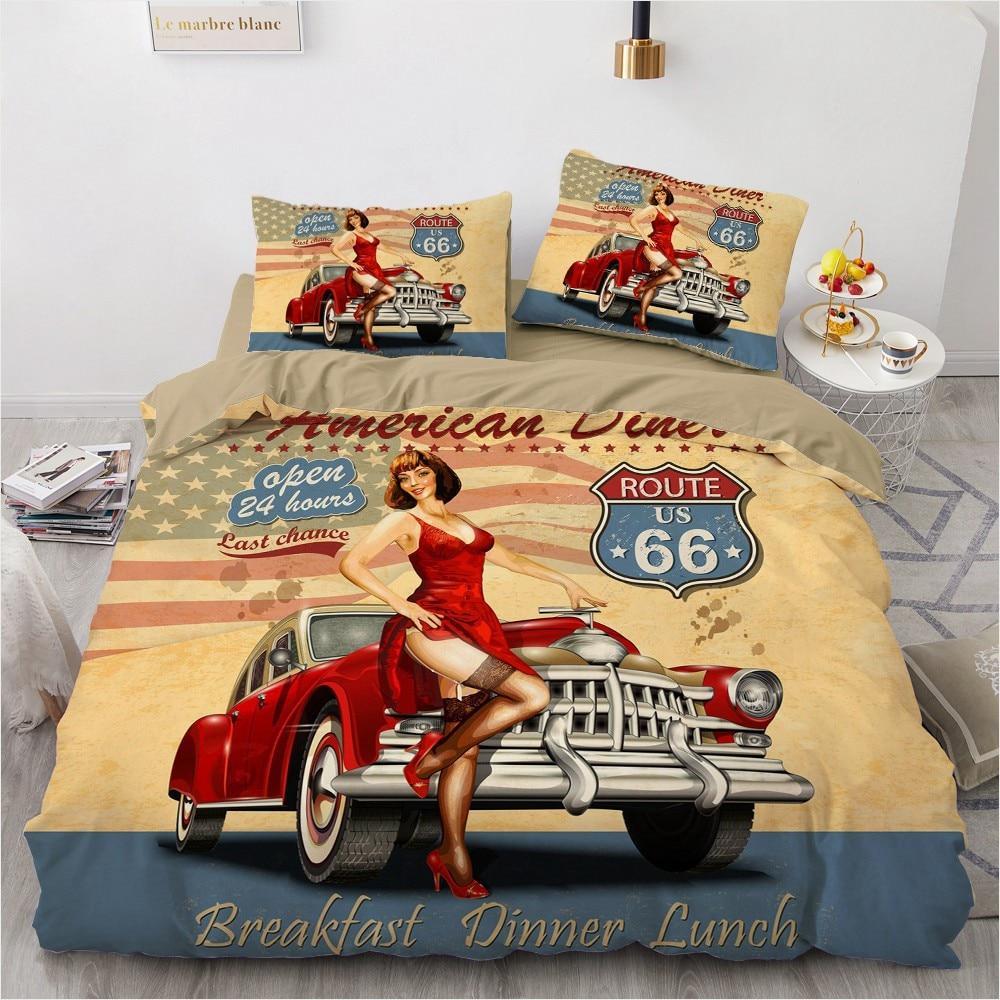 Vintage Style American Dream Duvet Cover