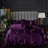 Violet Satin Duvet Cover