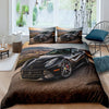 Black Ferrari Car Duvet Cover