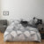 Gray Scandinavian Duvet Cover 140x200