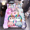 Duvet Cover 2 Unicorns you and me