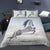 Double Duvet Cover with White Horses