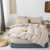 Duvet Cover 220x240 Beige Brown